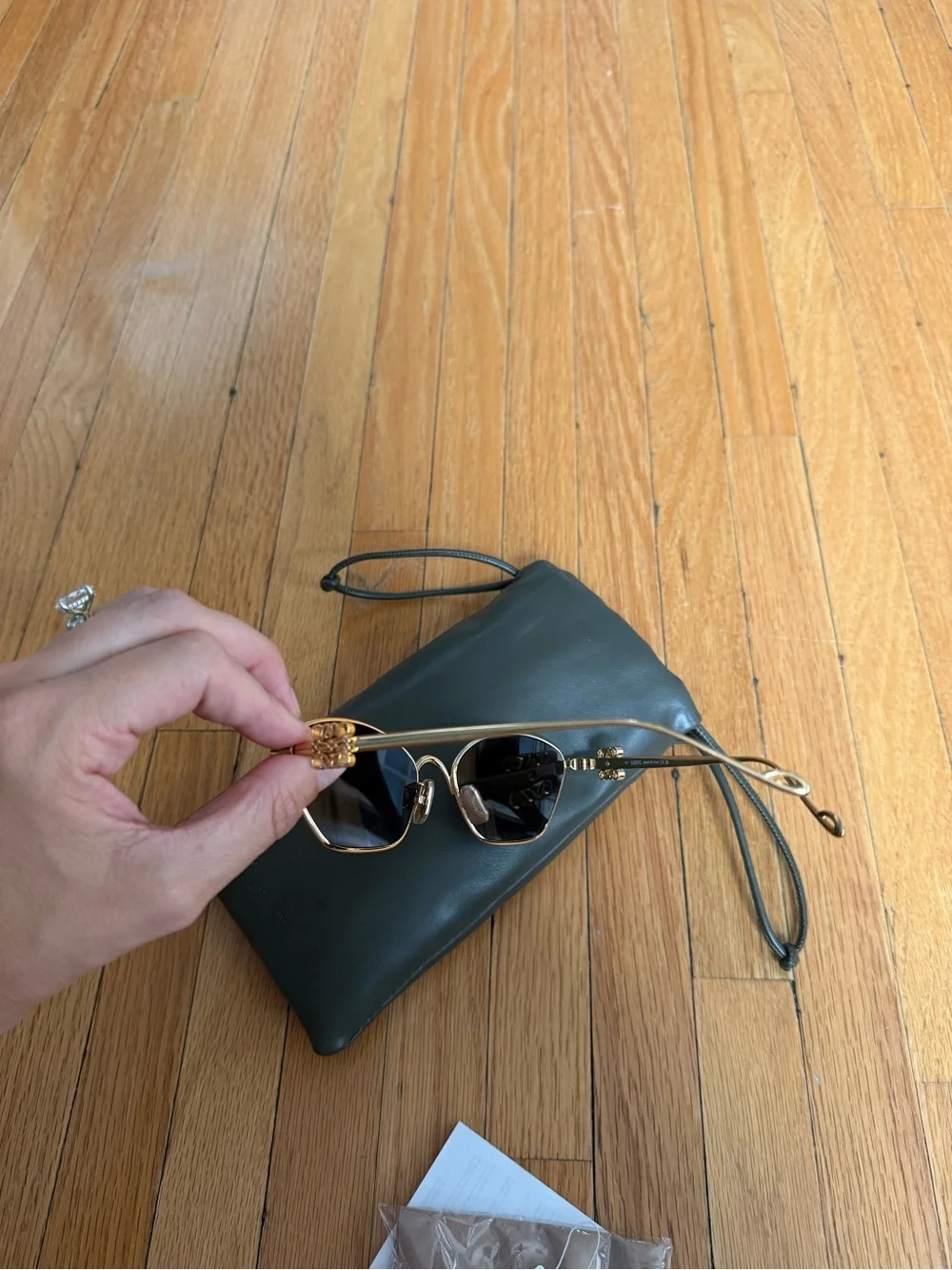 Loewe Anagram Hexagonal Sunglasses